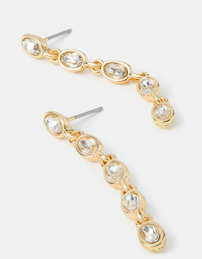 Oval Cut Drop Earrings, , large