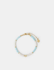14ct Gold-Plated Shell Beaded Bracelet, , large