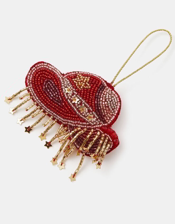 Beaded Cowboy Hat Christmas Tree Decoration, , large