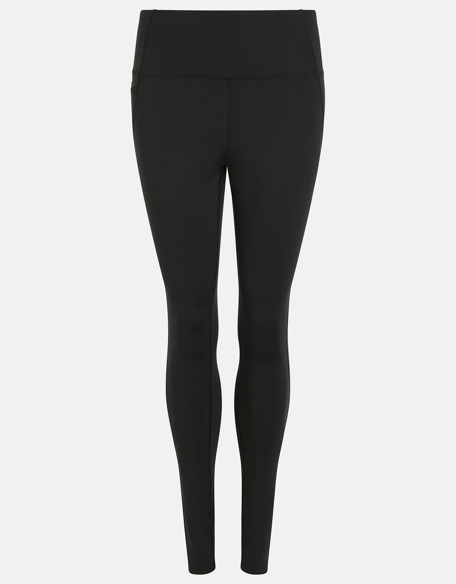 Full-Length Gym Leggings, Black (BLACK), large