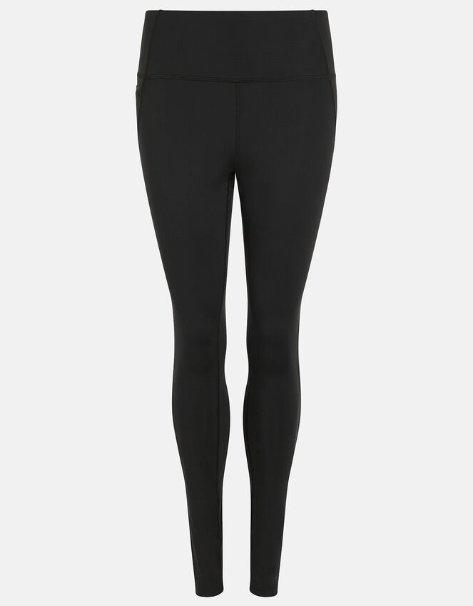 Full-Length Gym Leggings, Black (BLACK), large