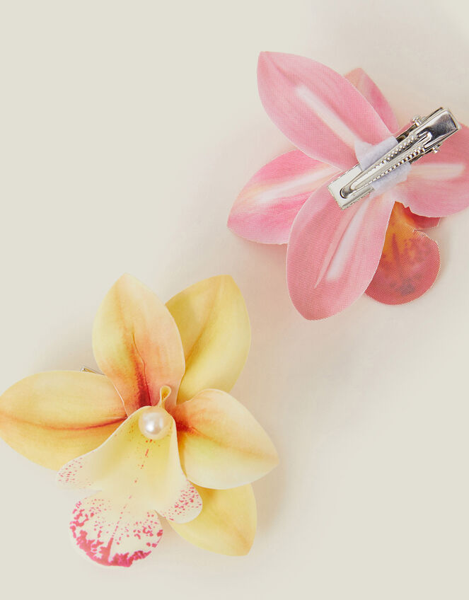 2-Pack Orchid Hair Clips, , large