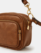 Boxy Crossbody Bag, Tan (TAN), large