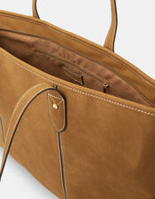 Faux Suede Tote Bag, , large
