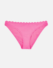 Scallop Trim Bikini Briefs, Pink (PINK), large