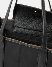 Double Zip Laptop Shoulder Bag, , large