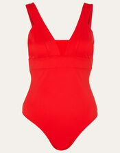 Lexi Mesh Shaping Swimsuit , Red (RED), large