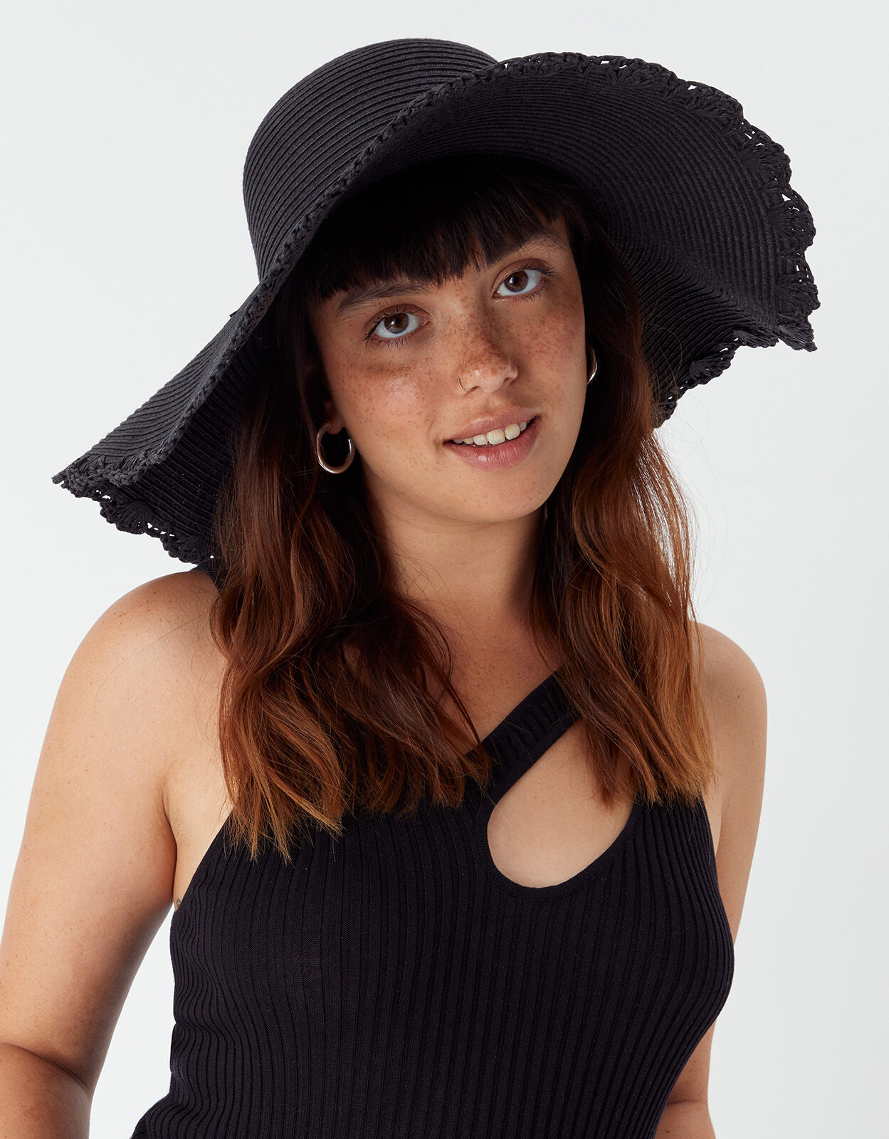 Selene Scallop Floppy Hat | Hats 