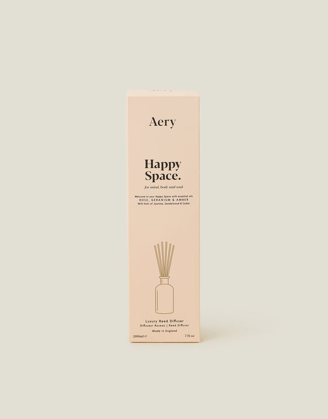Aery Happy Space Rose Geranium & Amber Reed Diffuser, , large