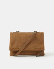 Fold Over Zip Western Crossbody Bag, , large