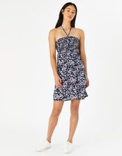 Daisy Bandeau Dress, Blue (NAVY), large