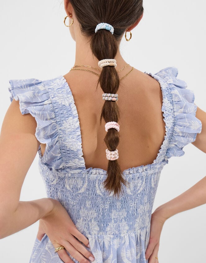 5-Pack Cord Hair Bands, , large