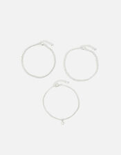 Star Chain Anklet Set of Three, , large