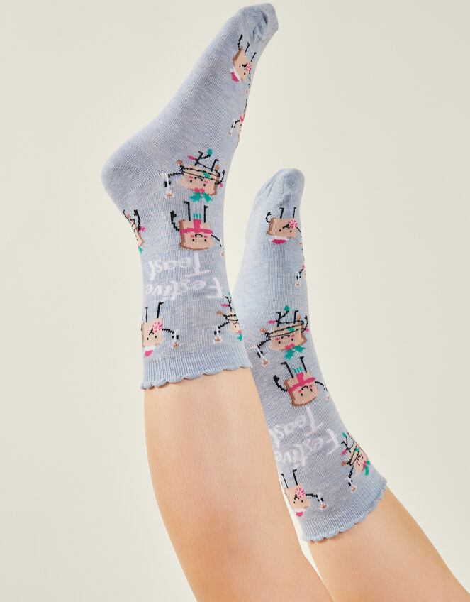 Festive Toast Socks, , large