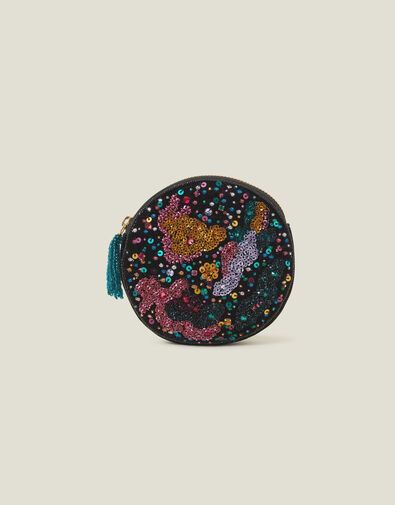 Galaxy Embellished Circle Purse, , large
