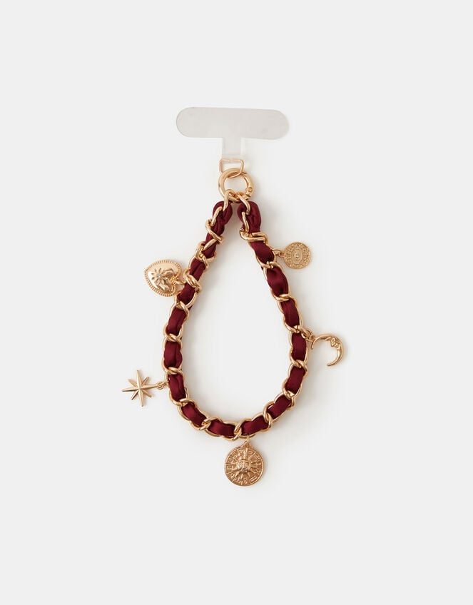 Celestial Satin Chain Wrist Phone Strap, , large