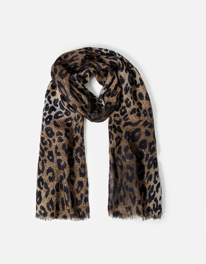 Luna Leopard Print Scarf , , large