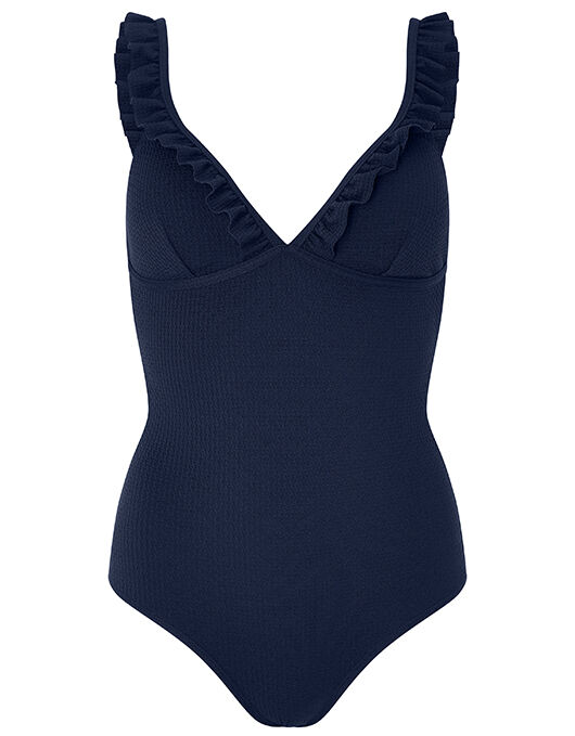 accessorize ruffle swimsuit