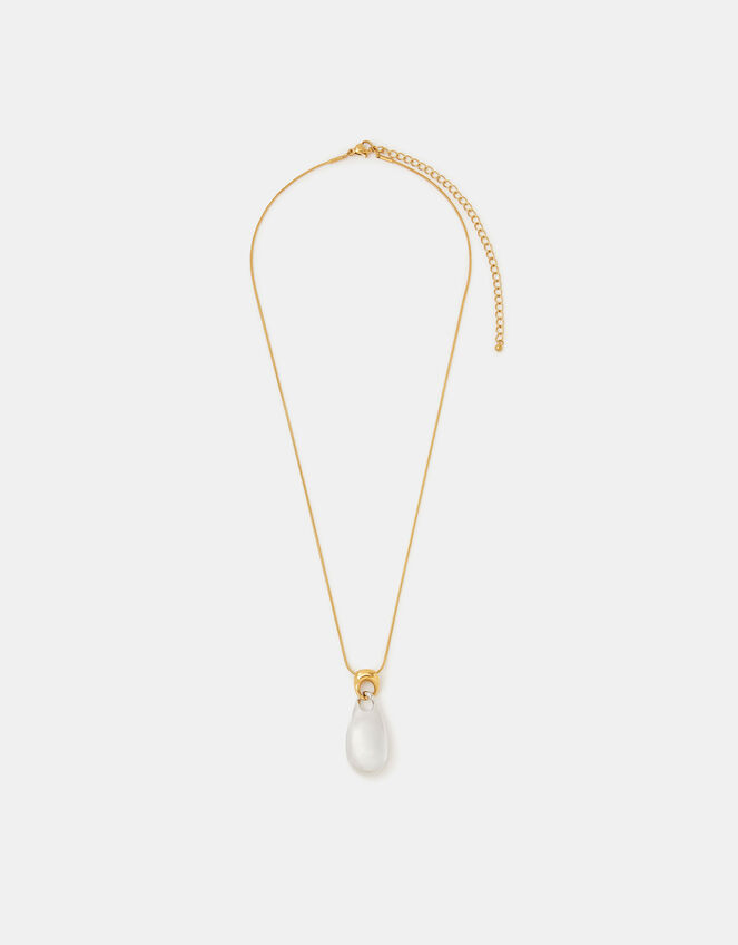 Stainless Steel Mixed Metal Pendant Necklace, , large