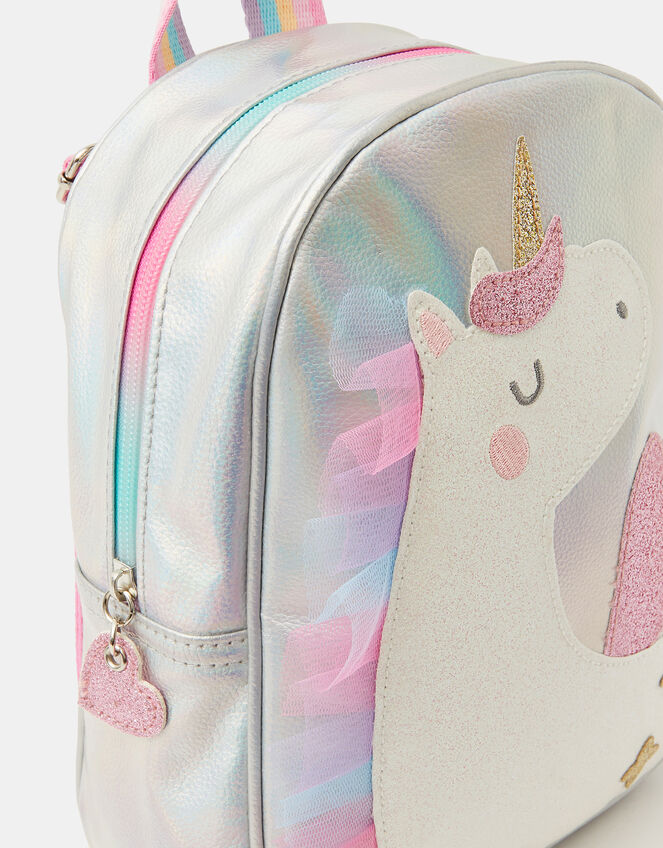 Girls Iridescent Unicorn Backpack, , large