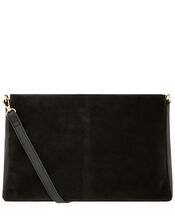Jane Leather and Suede Clutch Bag, , large