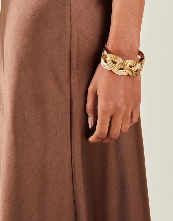 Plait Textured Bangle , , large