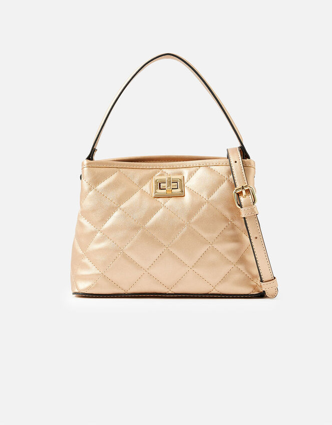 Quilted Handheld Small Bag, , large