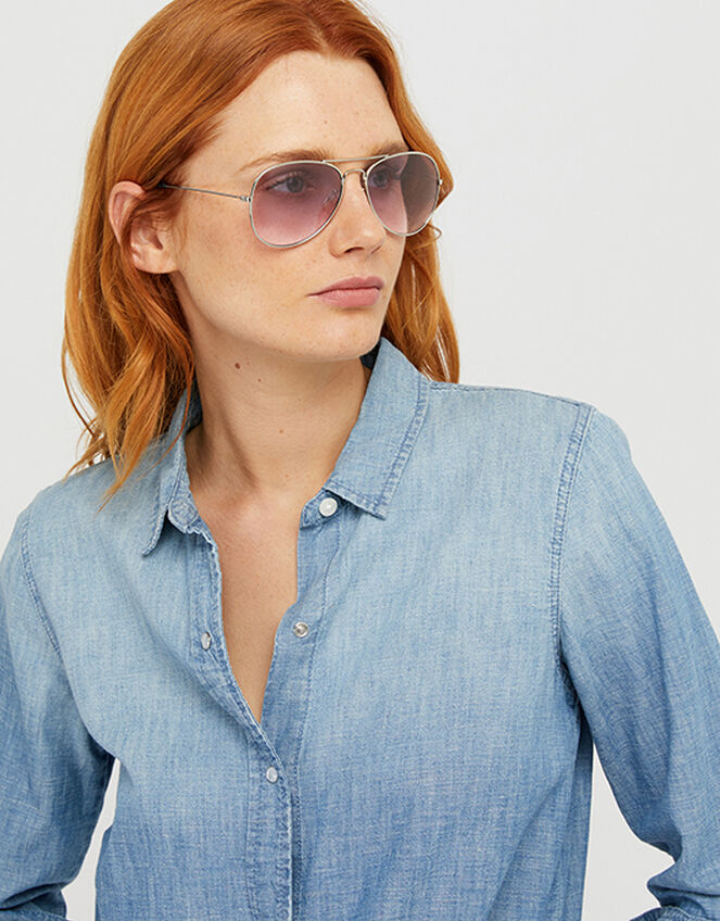 Chantal Aviator Sunglasses, , large