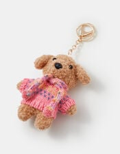 Girls Winter Dog Bag Charm, , large
