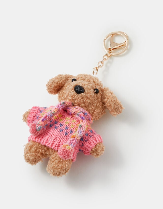 Girls Winter Dog Bag Charm, , large