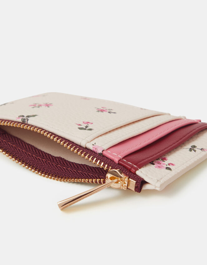 Floral Print Card Holder, , large