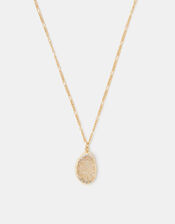 14ct Gold-Plated Drusy Pendant Necklace, , large