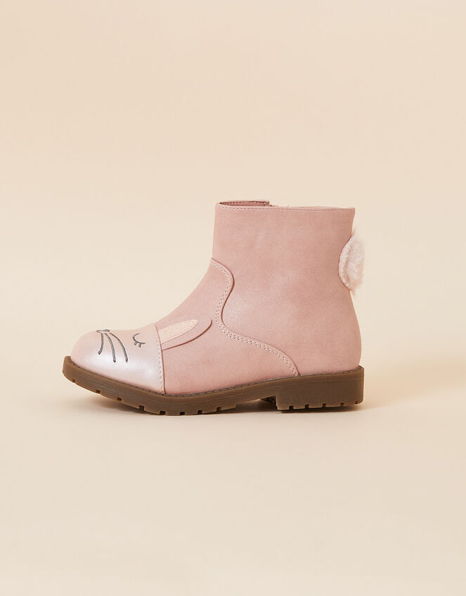 Kids Bunny Chelsea Boots, Pink (PINK), large