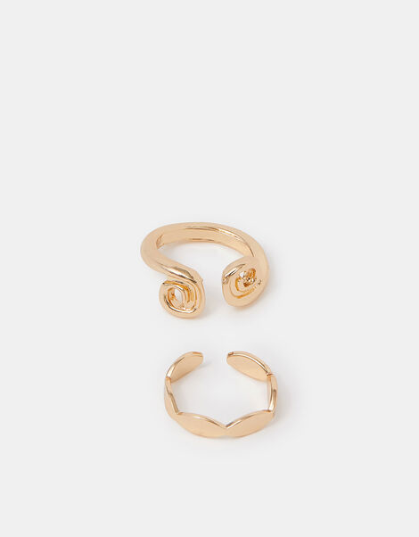 2-Pack Toe Rings, Gold (GOLD), large