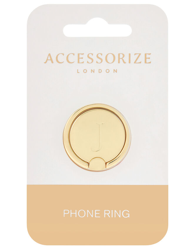 Metallic Initial Phone Ring - J, , large
