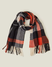 Seville Check Blanket Scarf, , large