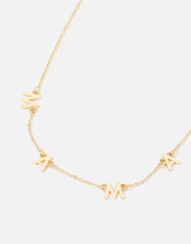 Mama Pendant Necklace, Gold (GOLD), large
