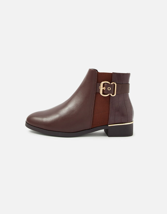 Wide Fit Chelsea Ankle Boots, Brown (BROWN), large