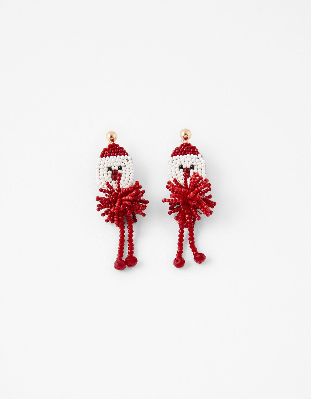 Beaded santa earrings online