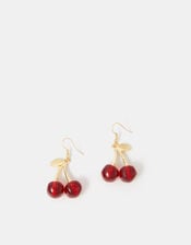 Cherry Resin Drop Earrings, , large