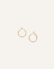 Small Simple Hoops, Gold (GOLD), large