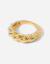 Gold Vermeil Chunky Croissant Ring, Gold (GOLD), large