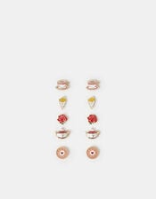5-Pack London Food Stud Earrings, , large