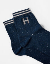 Initial Ankle Socks - H, , large