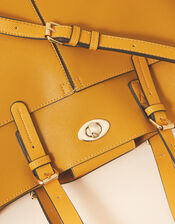 Large Twist-Lock Handheld Bag, Yellow (OCHRE), large