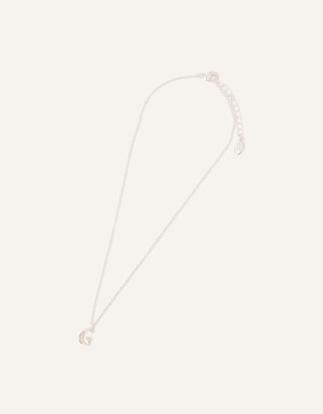 Moon and Star Pendant Necklace, , large