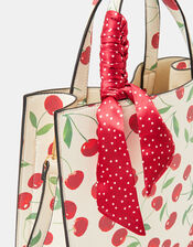 Cherry Print Handbag, , large