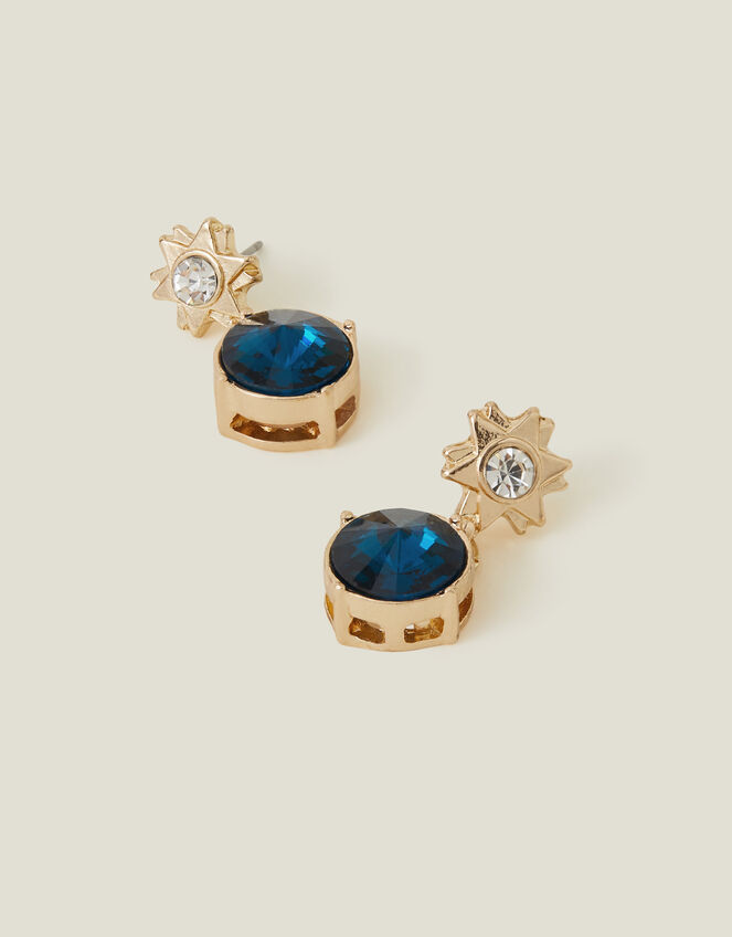 Star Gem Drop Earrings, , large