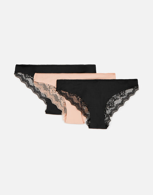 Lace Back Brazilian Brief Multipack, Multi (ASSORTED), large