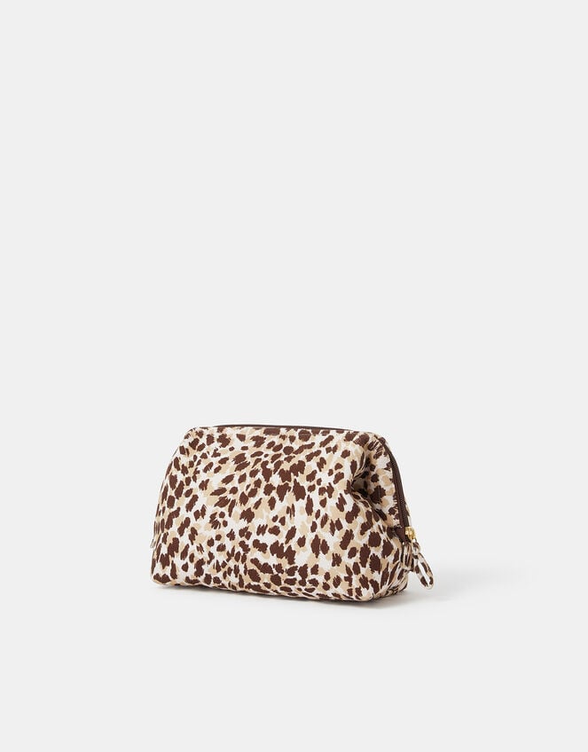Cheetah Print Make Up Bag, , large